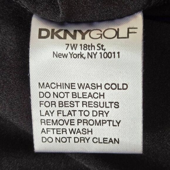 DKNY Golf Womens Long Sleeve Colorblock Zip Sport Jacket Top Black Rust Small - Picture 10 of 11